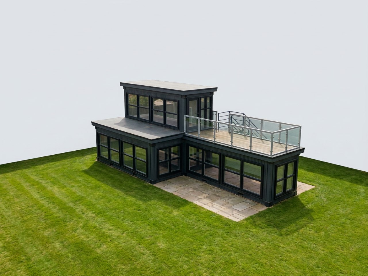 Two-storey modular building compared with traditional construction methods