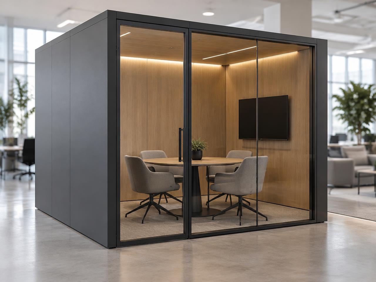 Adacon Meet 4 office pod with concealed external cladding