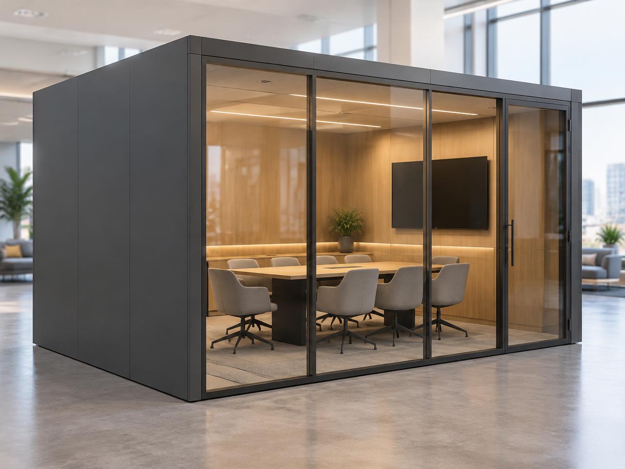 Adacon Meet 6 office pod with concealed external cladding