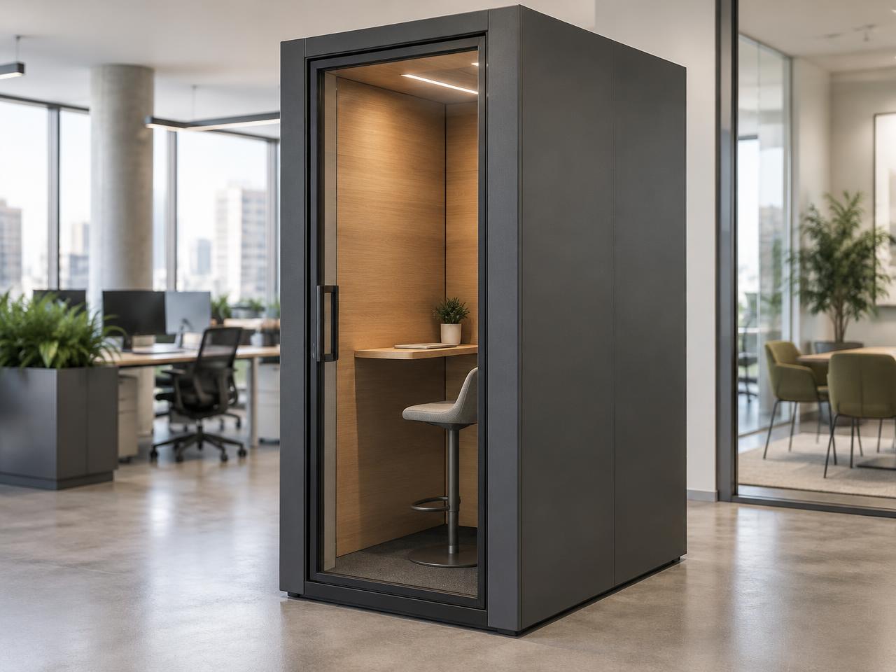 Adacon Solo office pod with concealed external cladding