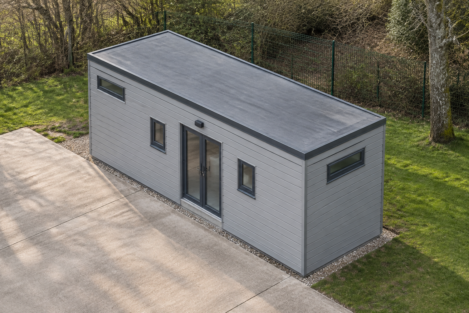 1-module single-storey modular toilet block, Adacon modular building (illustrative)