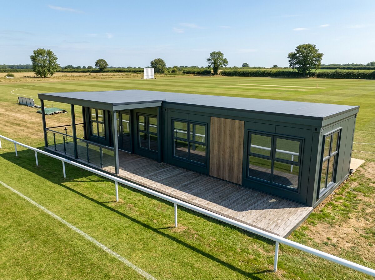 Modular Clubhouses by Adacon UK. Modular clubhouses for football, rugby, cricket, tennis and padel clubs — changing rooms, bar, kitchen, WCs and social space in one linked building. — an example of what is possible for changing places toilets.