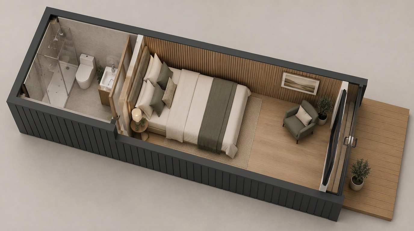 Hotel Rooms & Accommodation Pods — additional view